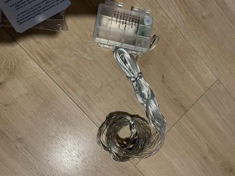 Kurtyna led swiateczna na baterie nowa