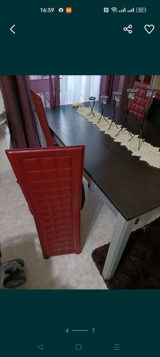 Vendo mesa com cadeiras