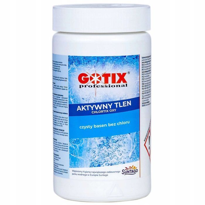 Chemia do balii  GOTIX Tlen Aktywny ChlorTix 1 KG | Do bali ogrodowej jacuzzi basenu wanny SPA 1000g