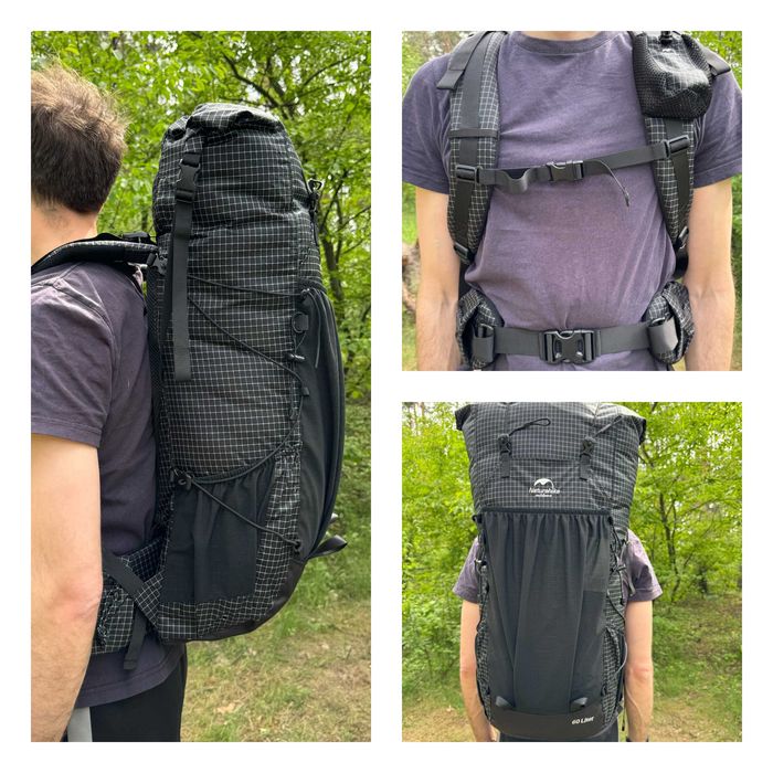 Рюкзак туристичний Naturehike Rock 40 60л, Helium 30л