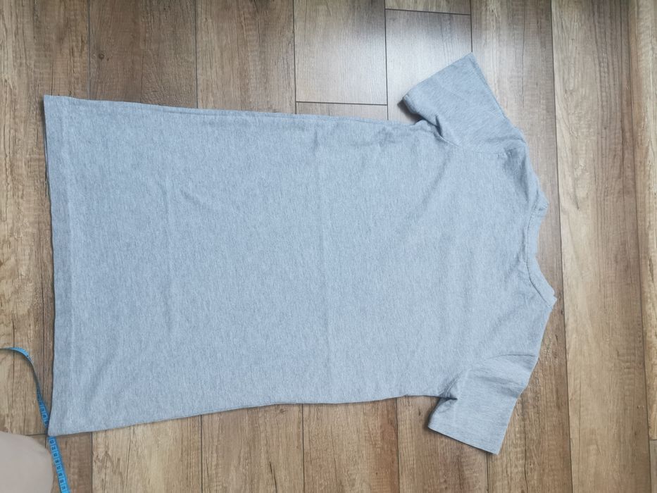 Sukienka szara HM 36 S bawełna długi t-shirt