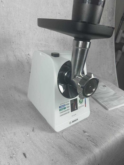 Bosch MultiPower MFWS420W Serie 4 – maszynka do mięsa + 2 sitka