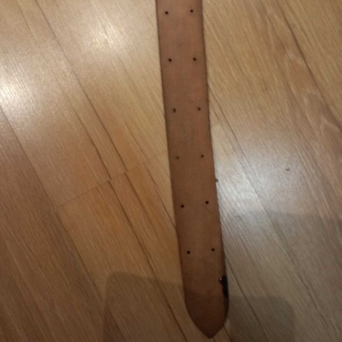 Skórzany pas podoficerski- PRL 114 cm.