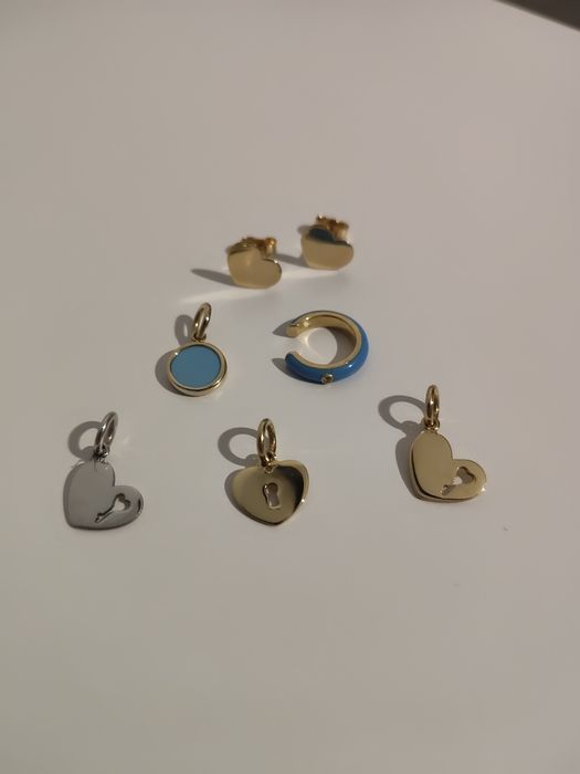 Каф - жовте золото 585 проби, емаль, фіаніт. Ювелірний бренд "Love You jewelry house". Є паспорт виробу