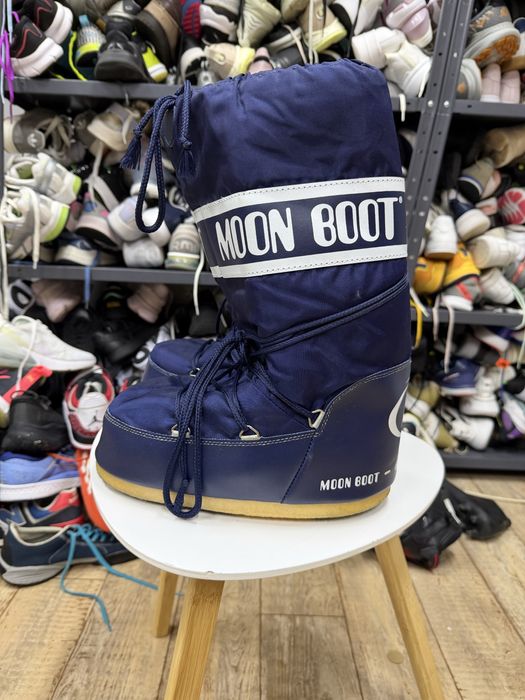 Зимові чоботи Moon Boot темно сині