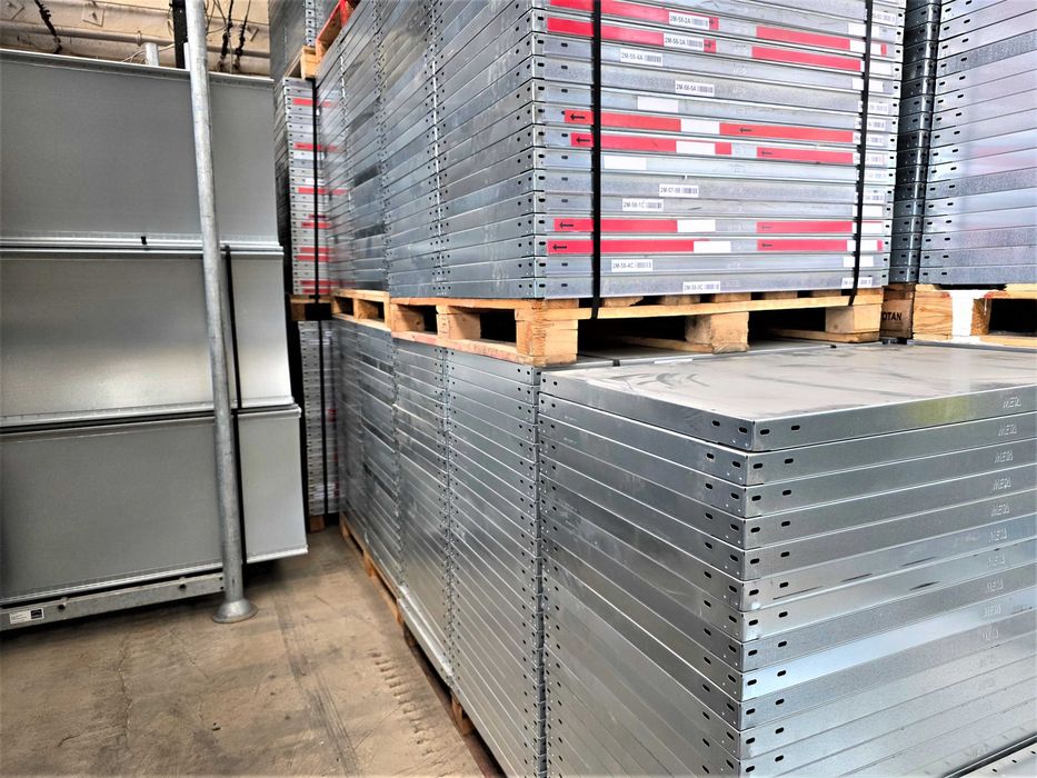 Regał Metalowy 62x200x300cm/15p Półka Magazynowy Firmowy Ocynkowany Garaż Piwnica Warsztat Magazyn