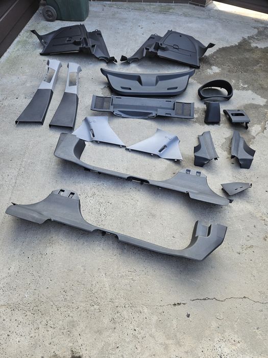 Карта накладка Обшивка стійка поріг пластик Опель Корса Д Opel Corsa D