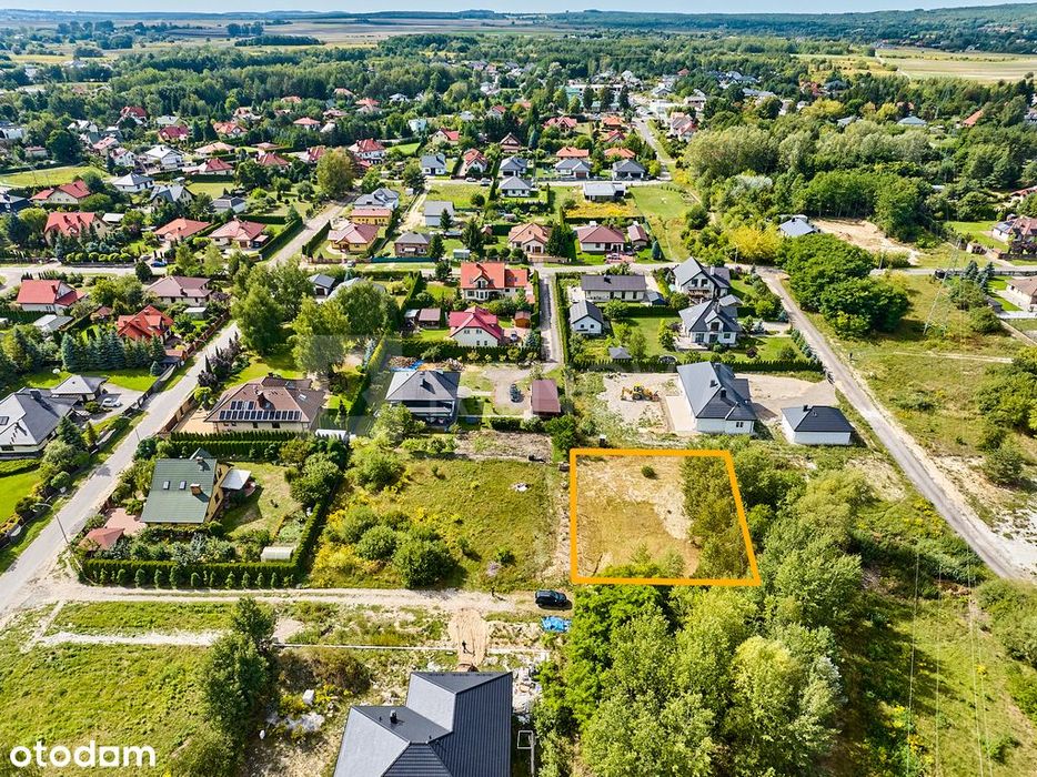 Działka budowlana Chełm z projektem 9,28 A. media - Widok 3