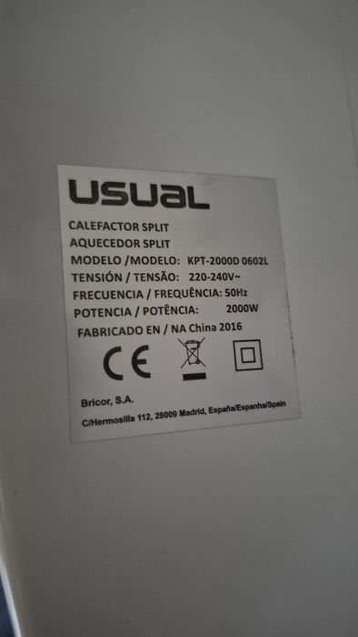 Ventilador usual 2000W