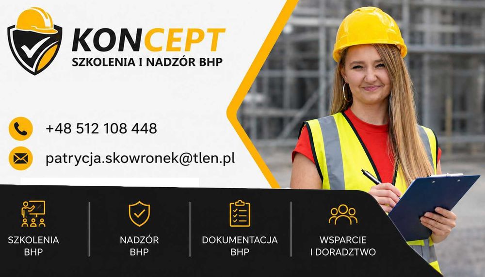 BHP Szkolenia Nadzór Ocena ryzyka PPOŻ Instruktaż Konsultacje DOJAZD