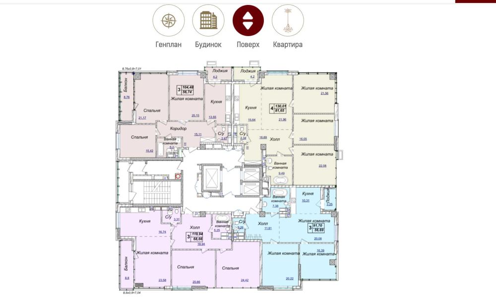 БЕЗ% Продажа 3к квартиры 92м2 ЖК Новопечерские Липки