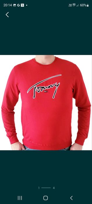 Bluza  męska Tommy Red Wyprzedaż