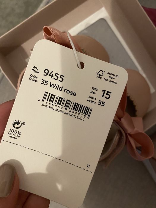 Sapato menina mayoral rosa