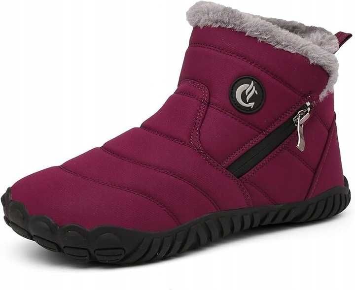 Śniegowce zimowe czerwone – ocieplane, wodoodporne, antypoślizgowe (EU 40)