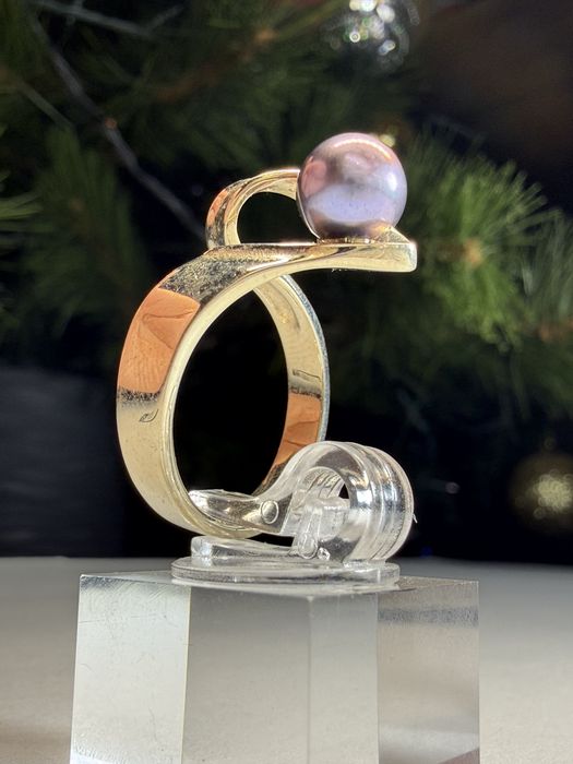 Каблучка з білого золота та діамантами Кольцо колечко белое золото