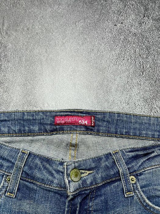 Вінтажні Жіночі Джинси Levis 524 Левайс 524 Bootcut Будкат Flared Клеш Синій Колір Розмір С