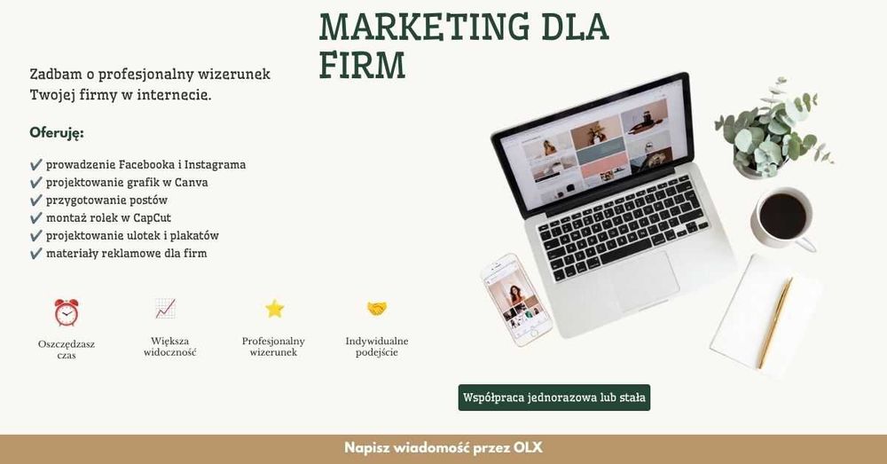 Twoja firma zasługuje na profesjonalny marketing.