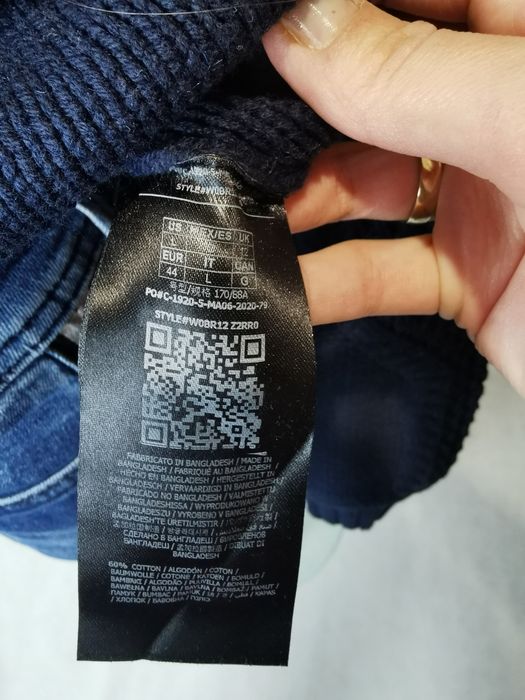 Nowy oryginalny sweterek Guess damski Granatowy rozm L