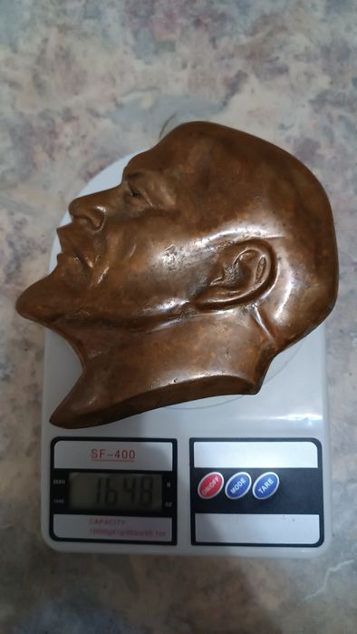 Ленин барельеф латунь