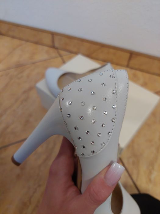 Buty ślubne, taneczne, swarovski, La Boda
