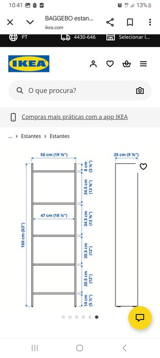 Estante ikea branca