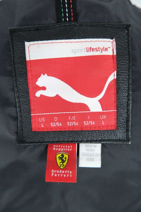 Puma Ferrari skóra męska kurtka r L