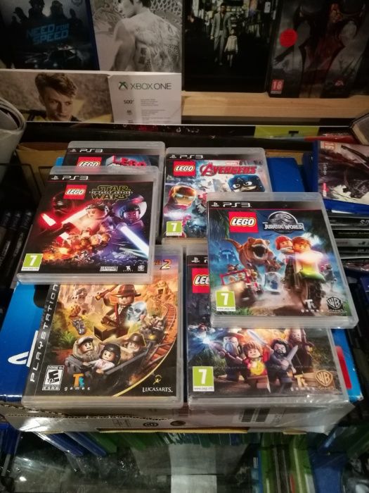 Lego Indiana Jones 2 Move Hobbit Avengers Jurassic world ps3 xbox 360