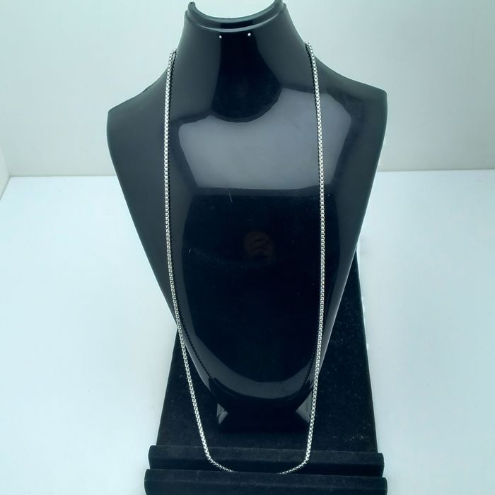 Męski łańcuszek kostka okrągła 80cm