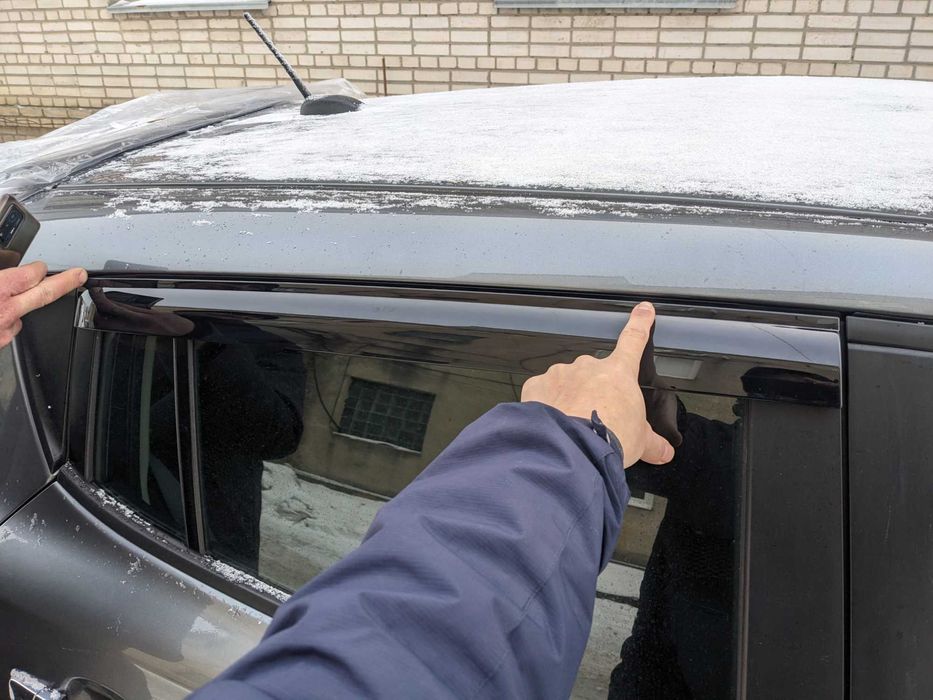 Дефлектори вікон вітровики Nissan Leaf Нісан Ліф ветровики Нисан Лиф