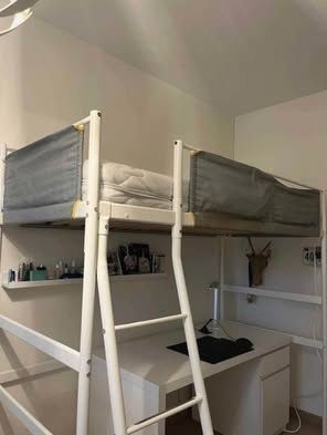 Ikea VITVAL, Rama łóżka na antresoli, 90x200