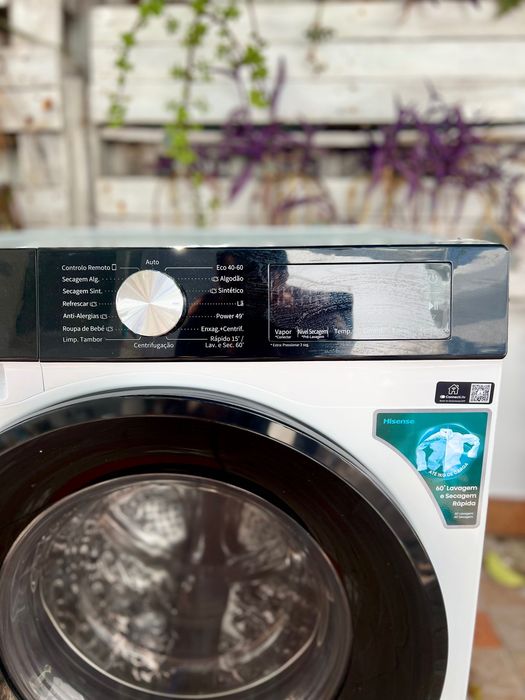 Máquina de lavar e secar Hisense 10,5kg/6kg – Wi-Fi – Steam