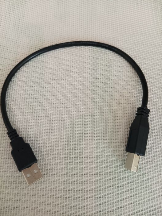 Kabel USB A-B krótki 30 cm