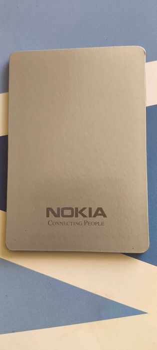 Nokia metalowy, magnetyczny notesik/kalendarz