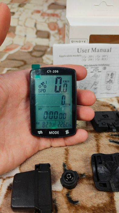 Бездротовий велосипедний комп’ютер велокомп спідометр підсвітка