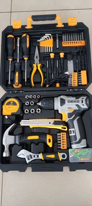 Wkrętarka akumulatorowa zestaw narzędzi