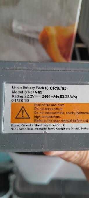 Pilhas para aspirador vertical