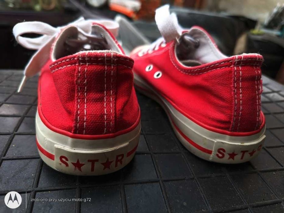Buty Trampki młodzieżowe czerwone roz.36 STAR Stan Bardzo Dobry