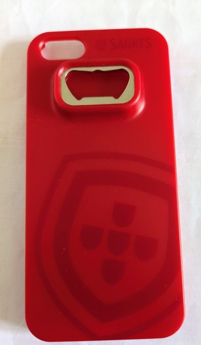 Capa telemóvel / Abre cápsulas da cerveja Sagres
