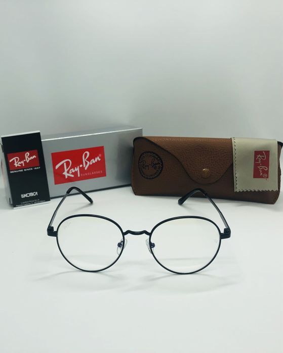 Круглые очки для стиля, имиджа|Оправа Ray Ban Round Metal 663 Black