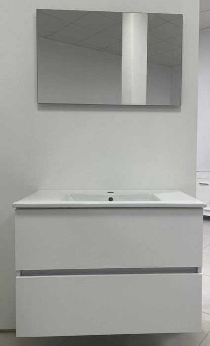 Conjunto de casa de banho móvel 2 gavetas + lavatório