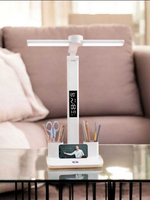 Настільна лампа з двома плафонами