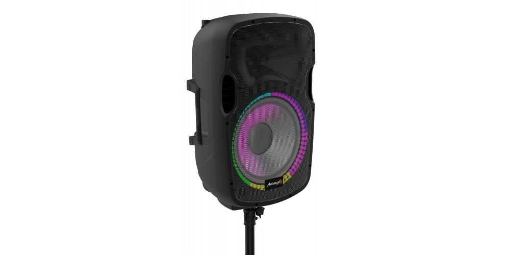 Coluna amplificada Party 15, 600W, oferta de tripé e micro