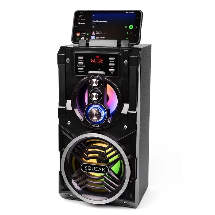 Głośnik bluetooth przenośny Squeak BeatBoxer radio RGB USB-C mikrofon