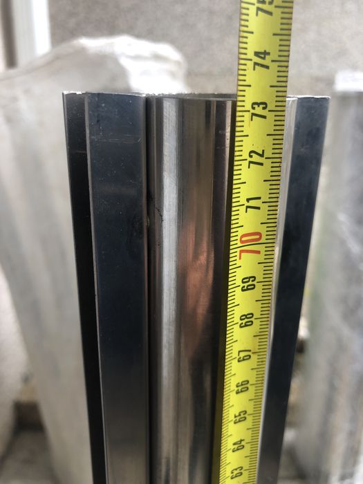 Prumos em tubo de inox