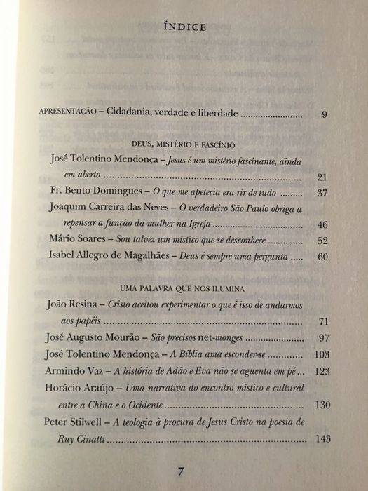 Papa Francisco / Deus em Fundo/ Tolentino de Mendonça