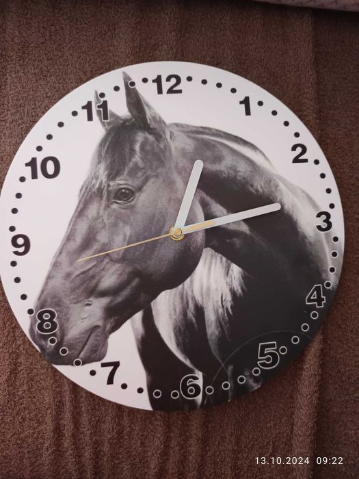 Zegar  ścienny z koniem odbiór Opole