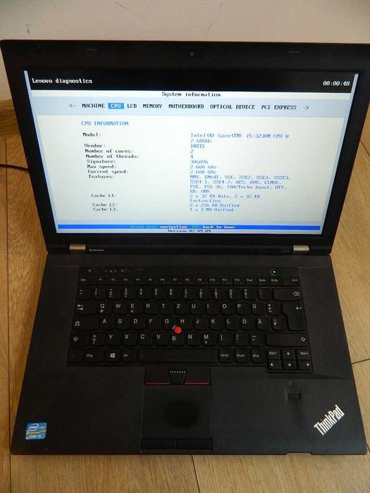 Lenovo ThinkPad L530 Core i5-3230M 8GB DDR3