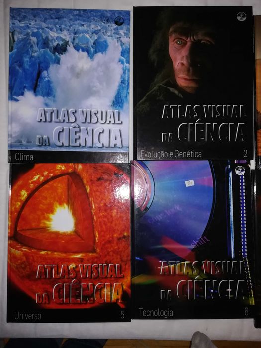 16 livros, atlas visual da ciência