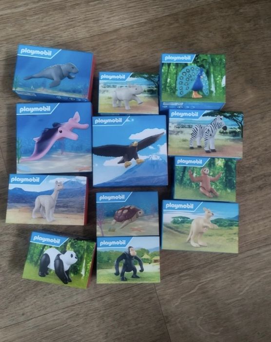 12 zabawek HM McDonald's Playmobil