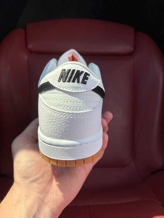 (БЕЗ ПЕРЕДОПЛАТИ) Nike SB Dunk Low White Gum найк данк білі шкіряні